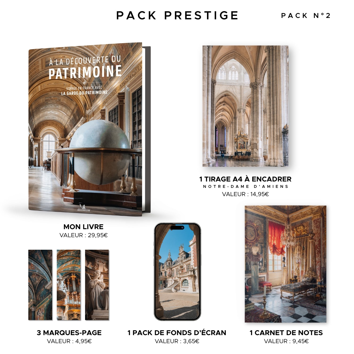 Pack prestige : Mon livre photo "À la découverte du patrimoine"
