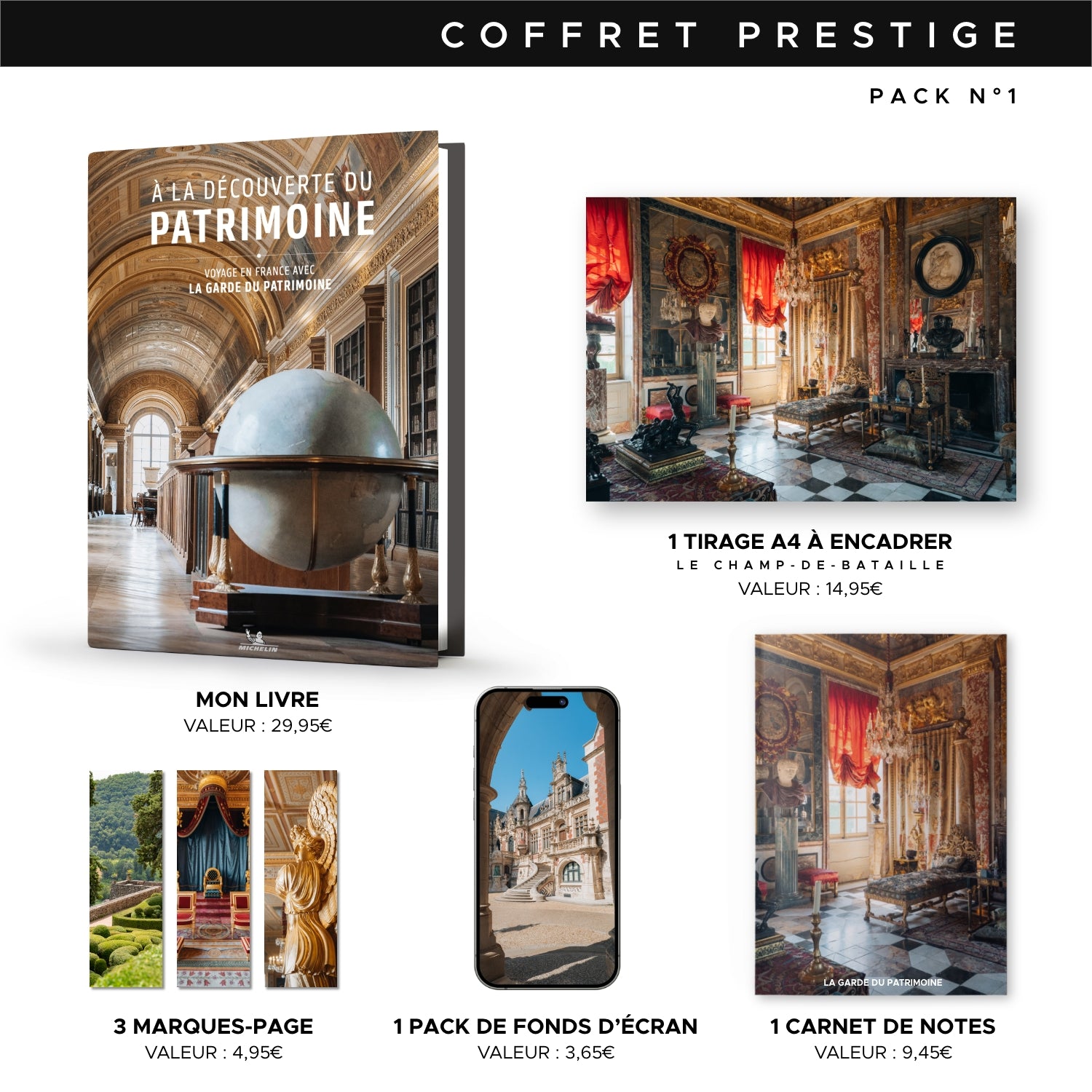 Coffret prestige : Mon livre photo "À la découverte du patrimoine"