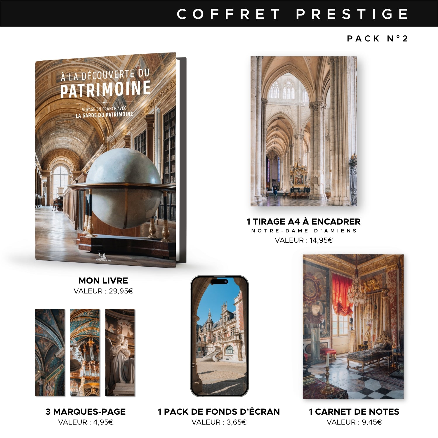 Coffret prestige : Mon livre photo "À la découverte du patrimoine"